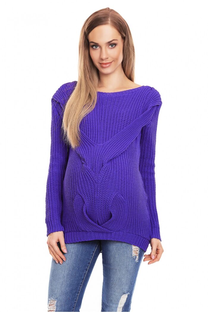 Sweter Ciążowy Model 40029 Violet - PeeKaBoo -1