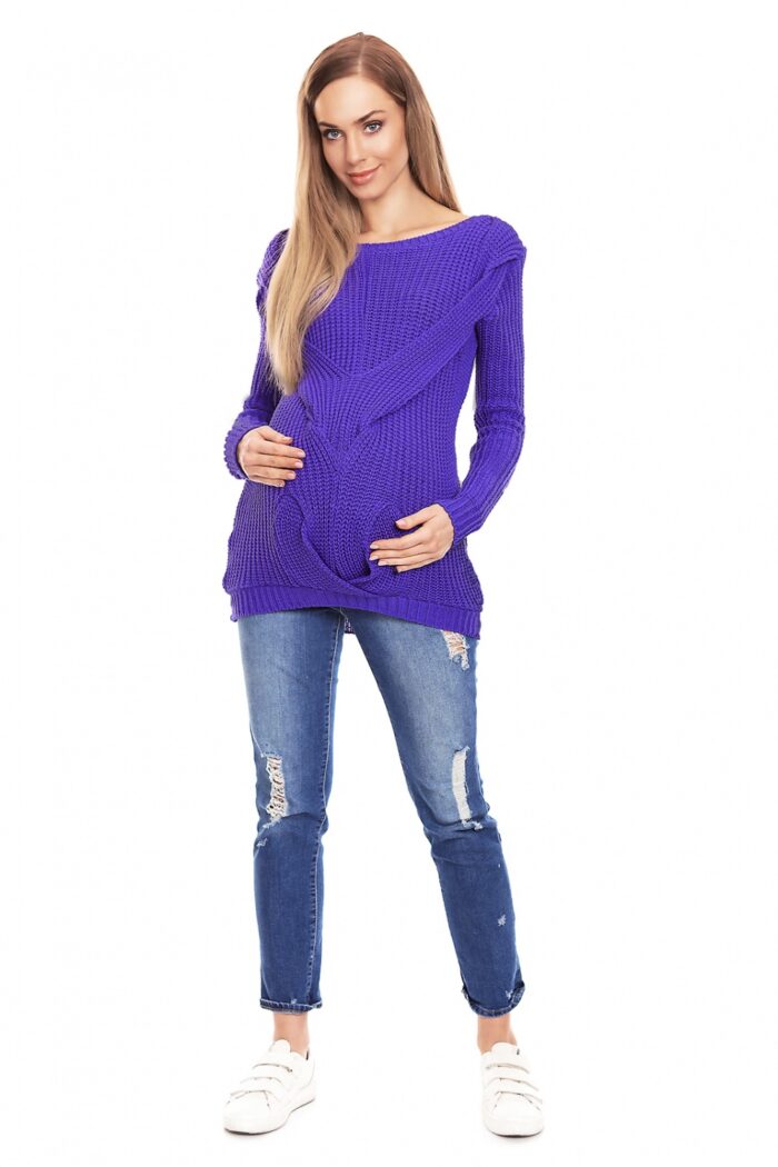 Sweter Ciążowy Model 40029 Violet - PeeKaBoo -2