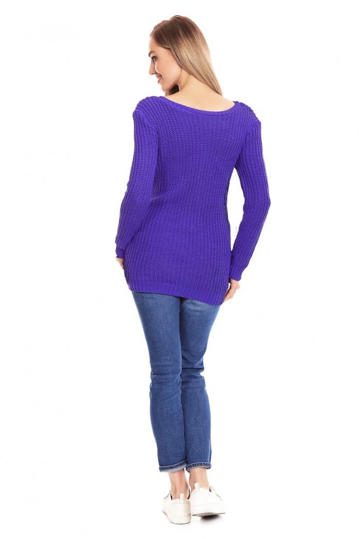 Sweter Ciążowy Model 40029 Violet - PeeKaBoo -3