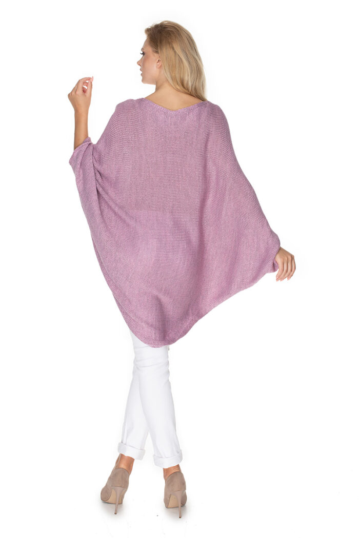 Sweter Ponczo Model 30068 Lila - PeeKaBoo -3