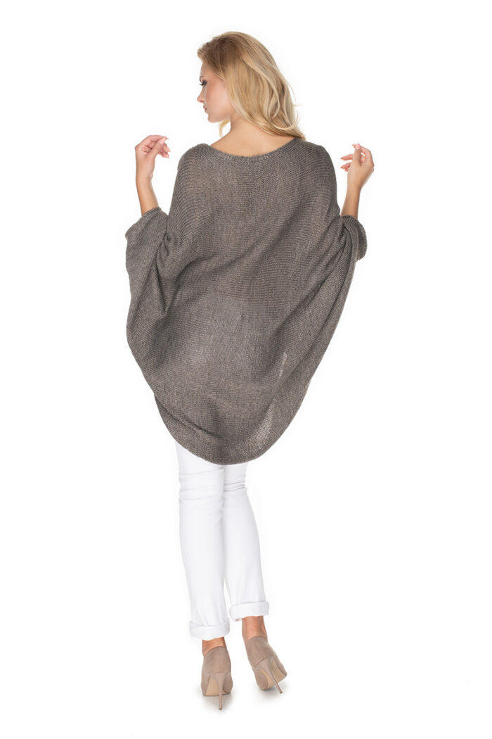 Sweter Ponczo Model 30068 Tabak - PeeKaBoo -3