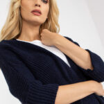 Sweter Kardigan Model LO-SW-LK-3002.98P Navy - Rue Paris -1