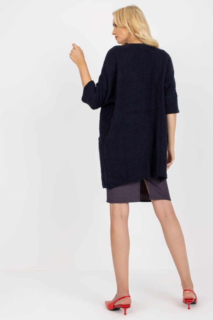 Sweter Kardigan Model LO-SW-LK-3002.98P Navy - Rue Paris -3