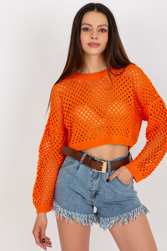 Sweter Damski Model BA-SW-9008.35P Orange - Badu -1