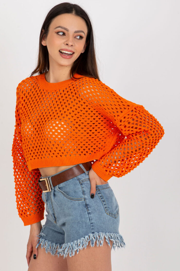 Sweter Damski Model BA-SW-9008.35P Orange - Badu -2