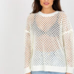 Sweter Damski Model BA-SW-9006.38P Ecru - Badu -1
