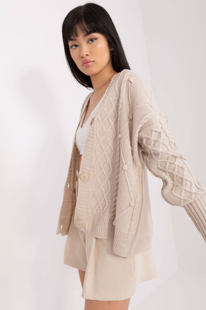 Sweter Damski Model BA-SW-8005.00P Light Beige - Badu -2