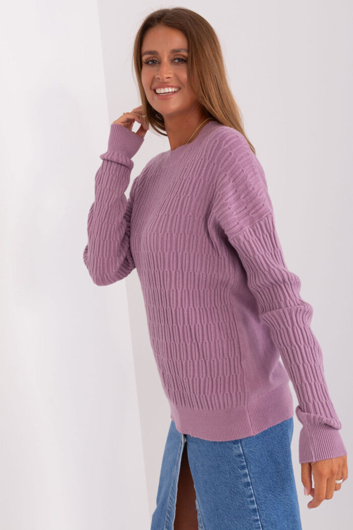 Sweter Damski Model AT-SW-2338.14P Light Violet - AT -2