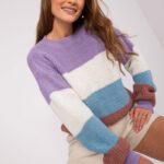 Sweter Damski Model BA-SW-8024.57P Violet - Badu -1
