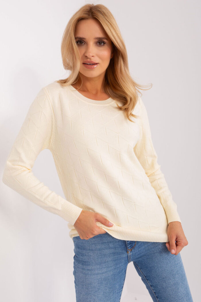 Sweter Damski Model AT-SW-232901.25X Light Beige - AT -1