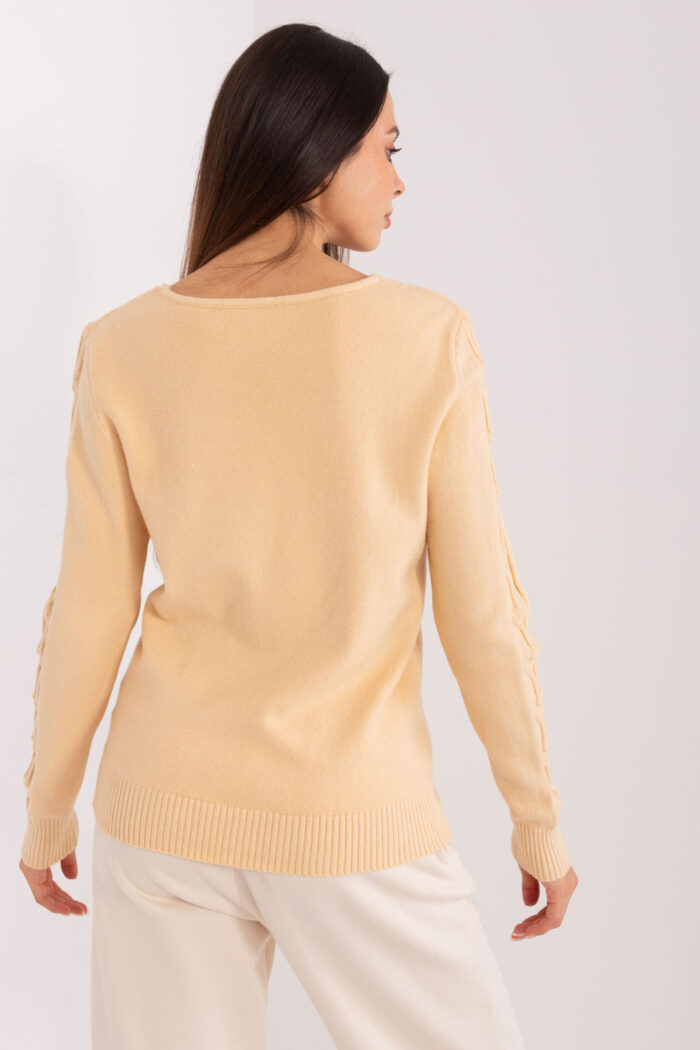 Sweter Damski Model AT-SW-2329.98P Beige - AT -3