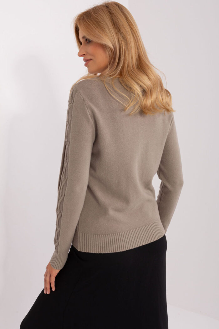 Sweter Damski Model AT-SW-2329.98P Dark Beige - AT -3