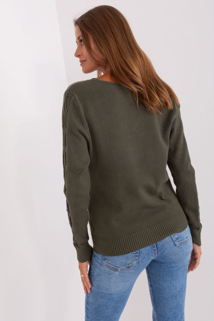 Sweter Damski Model AT-SW-2329.98P Khaki - AT -3