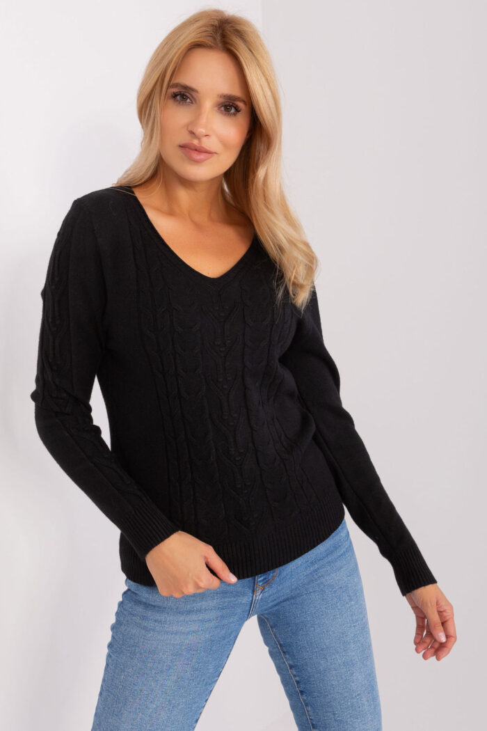 Sweter Damski Model AT-SW-2329.98P Black - AT -1