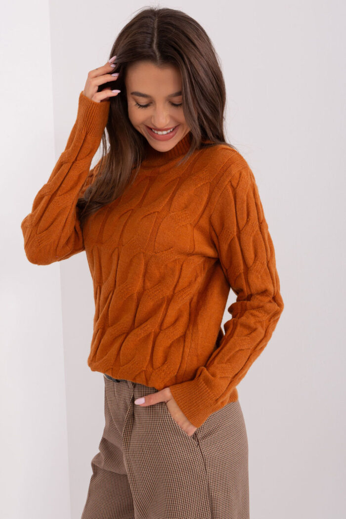 Sweter Damski Model AT-SW-2235.00P Light Brown - AT -2