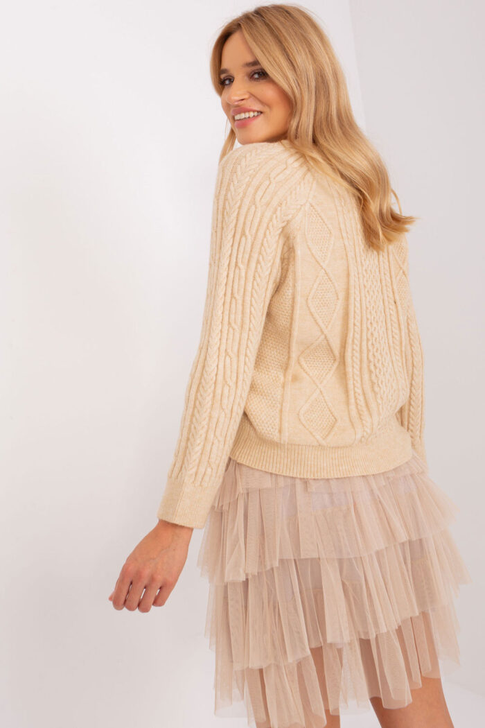 Sweter Damski Model AT-SW-2346-2.99P Beige - AT -3