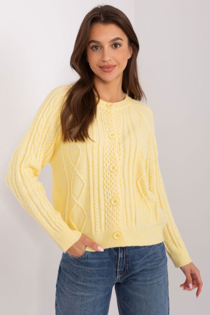 Sweter Damski Model AT-SW-2346-2.99P Light Yellow - AT -1