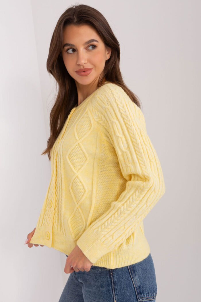 Sweter Damski Model AT-SW-2346-2.99P Light Yellow - AT -2