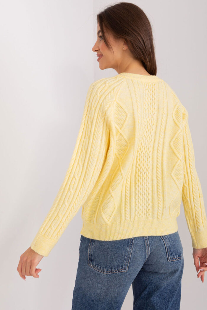 Sweter Damski Model AT-SW-2346-2.99P Light Yellow - AT -3