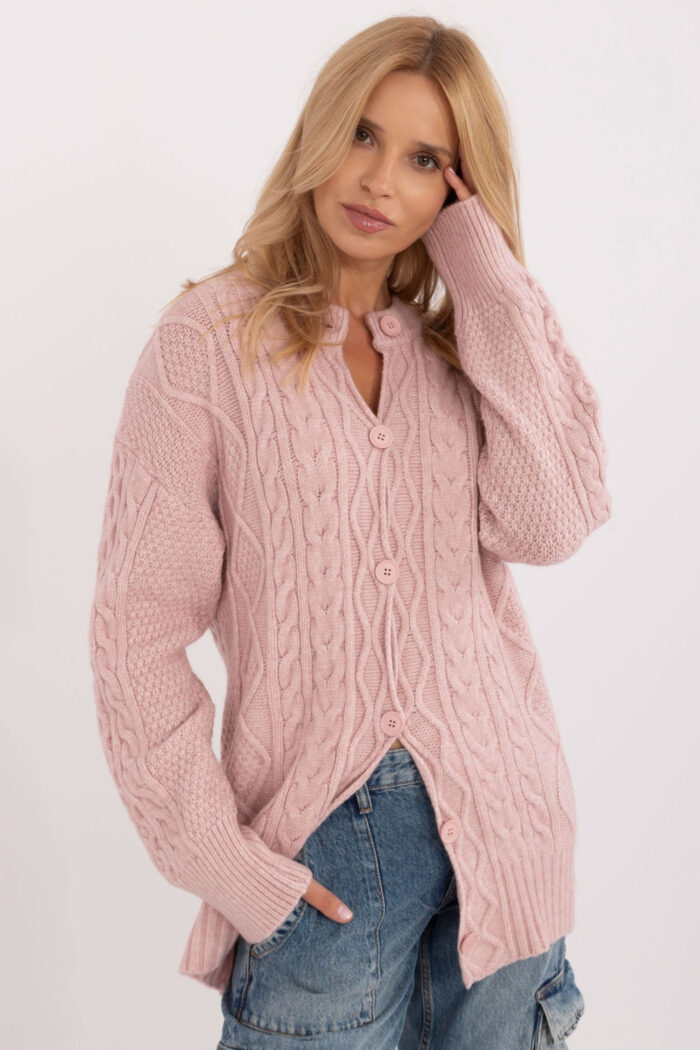 Sweter Damski Model AT-SW-23525.21 Light Pink - AT -1