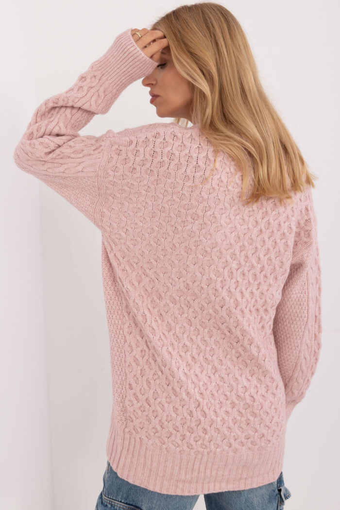 Sweter Damski Model AT-SW-23525.21 Light Pink - AT -3