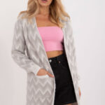 Sweter Kardigan Model AT-SW-2340-A.00 Grey - AT -1