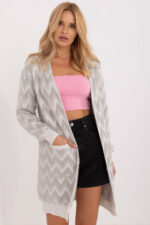 Sweter Kardigan Model AT-SW-2340-A.00 Grey - AT -1