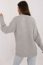 Sweter Damski Model AT-SW-23525.21 Grey - AT -3