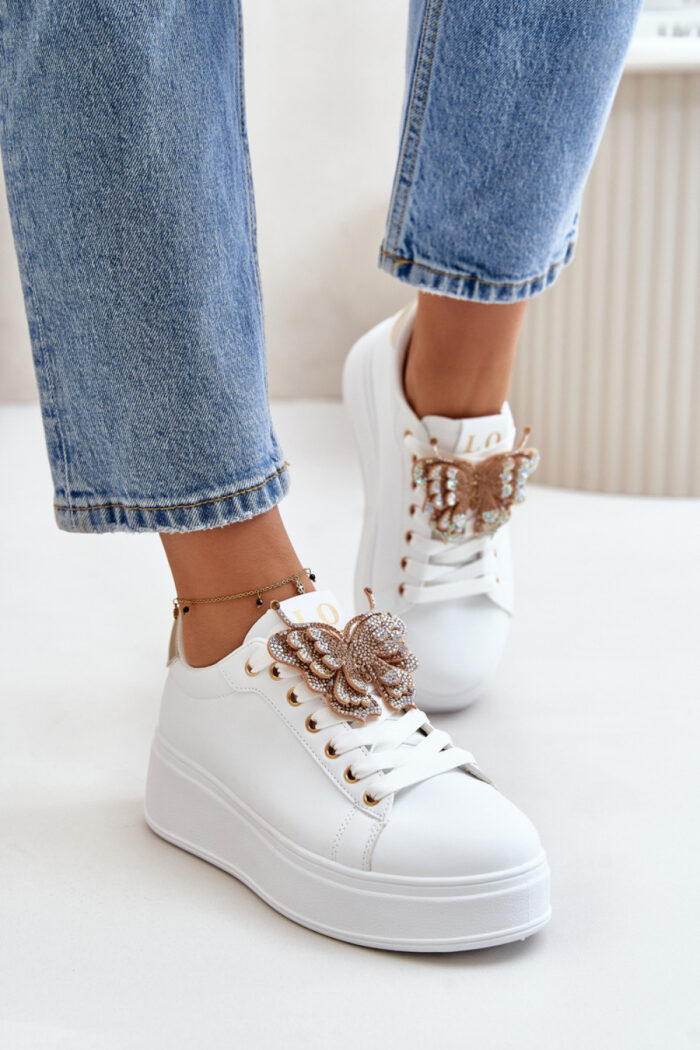 Buty Sportowe Model Naritevia YY-23 White/Gold - Step in style -3