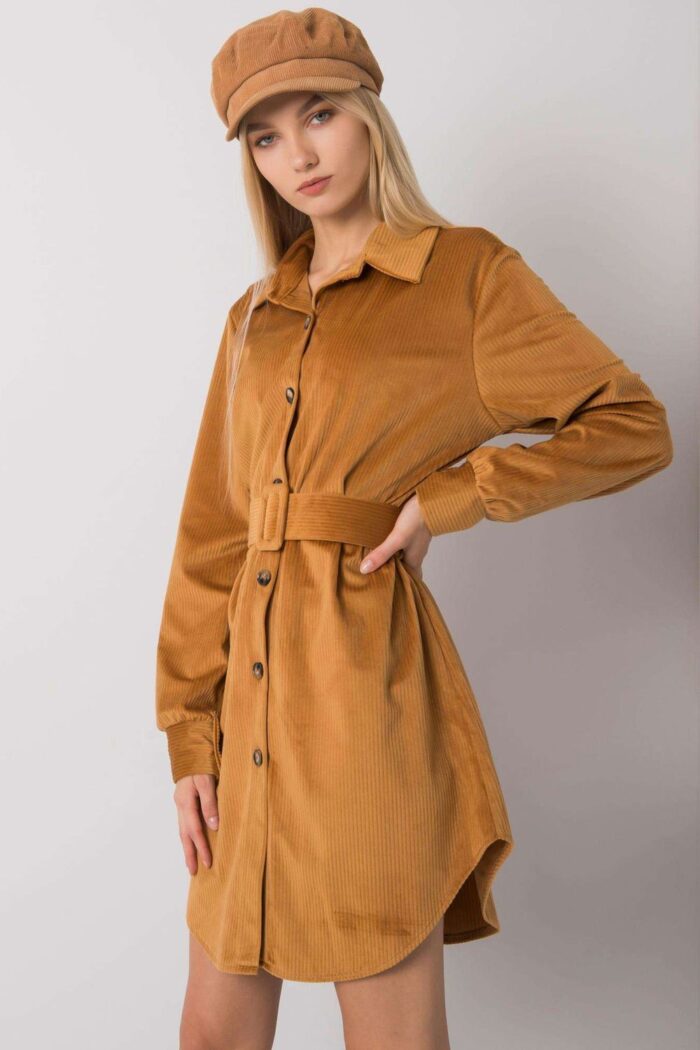 Sukienka Model DHJ-SK-10333.12P Camel - Italy Moda -2