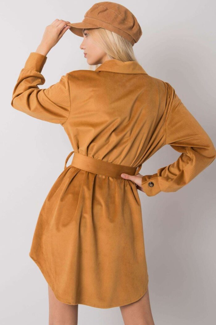 Sukienka Model DHJ-SK-10333.12P Camel - Italy Moda -3