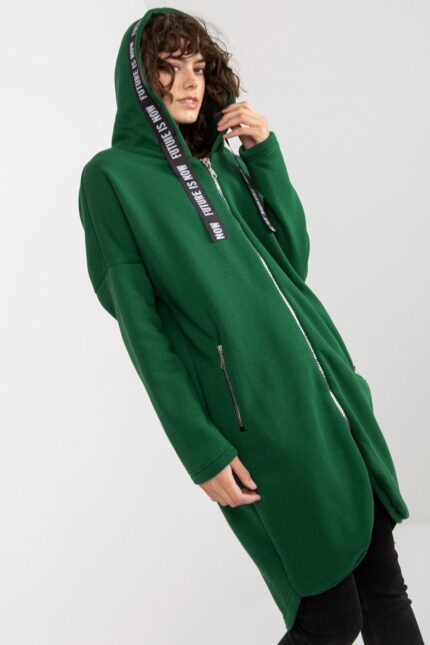 Bluza Damska Model RV-BL-6683.00P Dark Green - Relevance -1