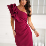 Sukienka Model 312-10 Bordo - Bicotone -1