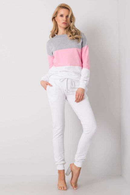Spodnie Komplet Model RV-KMPL-5971.05 Grey/Pink - Rue Paris -1
