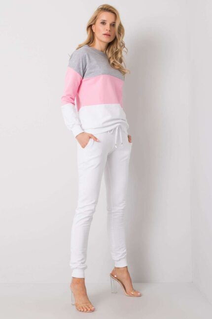 Spodnie Komplet Model RV-KMPL-5971.05 Grey/Pink - Rue Paris -2