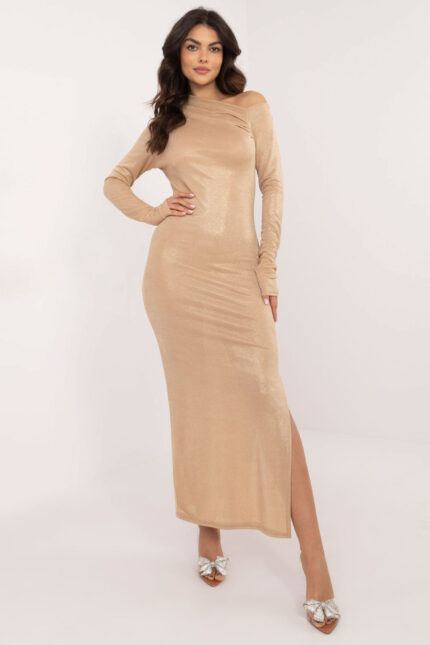 Sukienka Model DHJ-SK-20093.17 Camel - Italy Moda -1