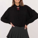 Koszula Damska Model MI-KS-61523.60P Black - Italy Moda -1