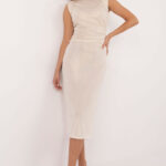 Sukienka Model DHJ-SK-19833.78P Light Beige - Italy Moda -1