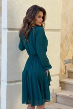 Sukienka Model 287-18 Bottle Green - Bicotone -4