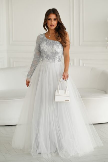 Sukienka Model 303-03 Grey - Bicotone -1
