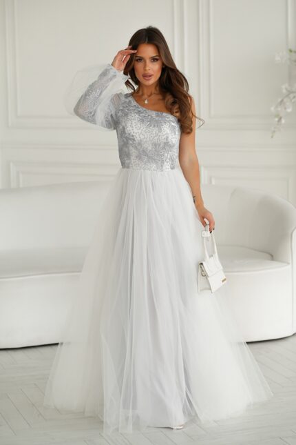 Sukienka Model 303-03 Grey - Bicotone -2