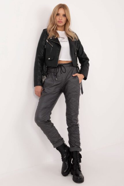 Spodnie Damskie Model DHJ-SP-21557.35 Grafit - Italy Moda -1
