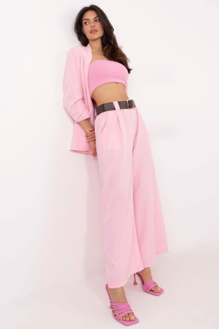 Spodnie Damskie Model DHJ-SP-5583-1.83 Light Pink - Italy Moda -1