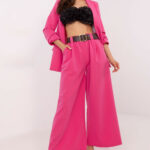 Spodnie Damskie Model DHJ-SP-5583-1.83 Dark Pink - Italy Moda -1