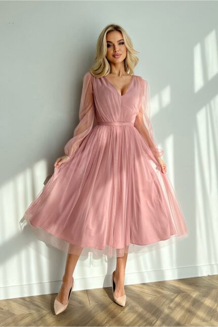 Sukienka Model 269-20 Dirty Pink - Bicotone -1