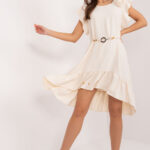 Sukienka Model DHJ-SK-8921.21 Light Beige - Italy Moda -1