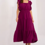 Sukienka Model DHJ-SK-8352.04 Dark Violet - Italy Moda -1