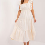 Sukienka Model DHJ-SK-8352.04 Light Beige - Italy Moda -1