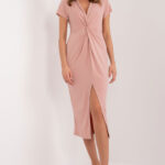 Sukienka Model DHJ-SK-17302K.93 Dark Pink - Italy Moda -1