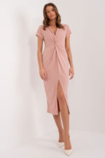 Sukienka Model DHJ-SK-17302K.93 Dark Pink - Italy Moda -1